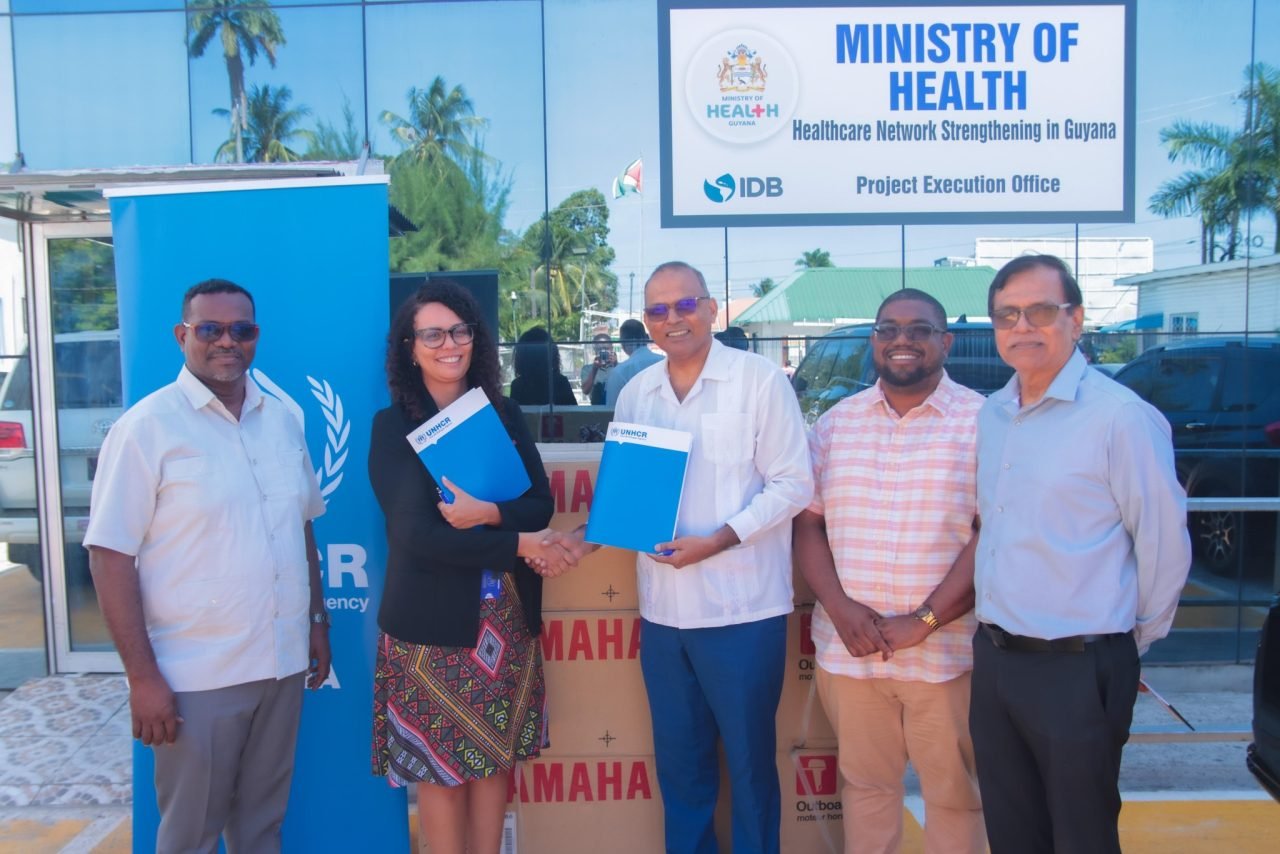 UNHCR donates three boat engines to improve health access in Region 1