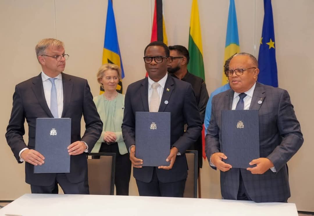 A scene from the signing of the agreements