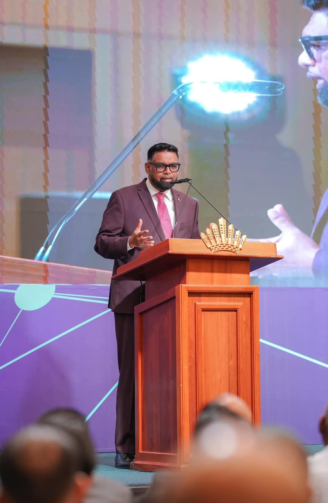 President Ali speaks at the opening of the Guyana Energy Conference and Supply Chain Expo