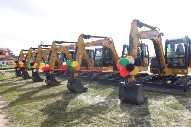 The excavators handed over on Friday