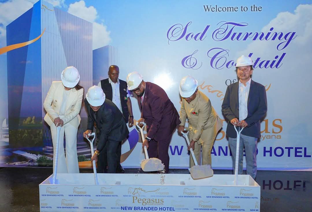 The turning of the sod for the construction of the New Branded Hotel