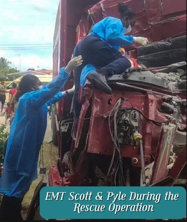 Swift action saves life of truck driver in Lusignan accident
