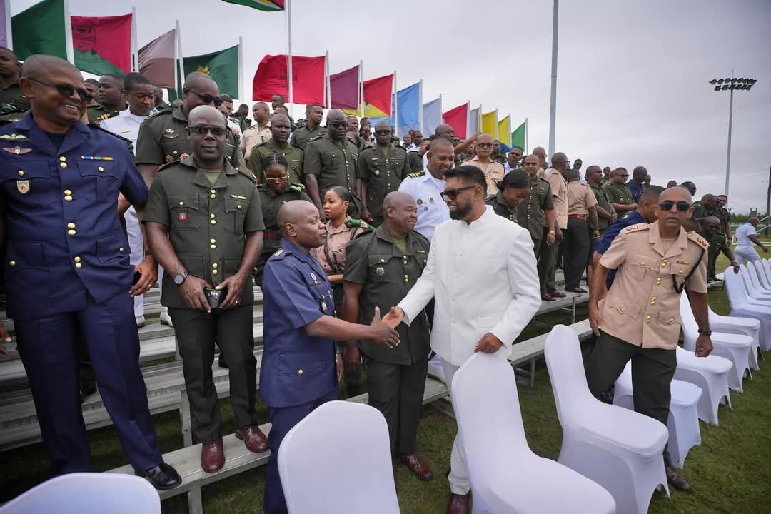president with ranks of the guyana defense force