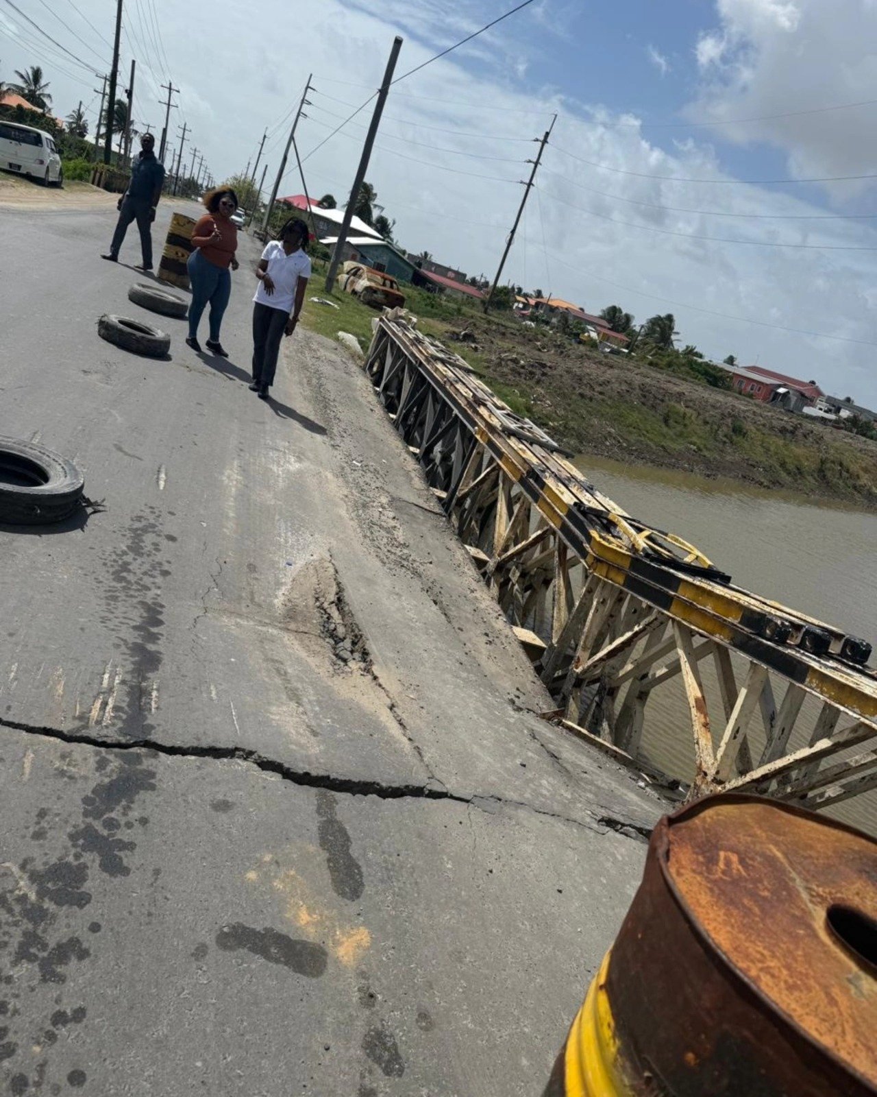 The collapsed bridge