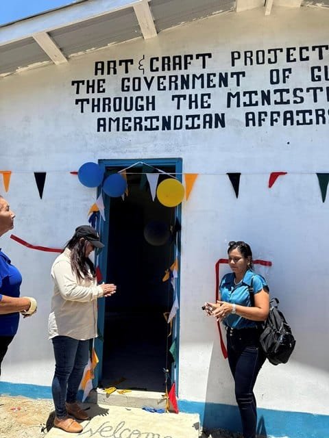 The commissioning of the community's art and craft centre
