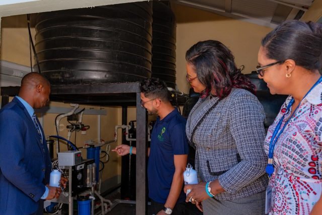 The water purification system in action