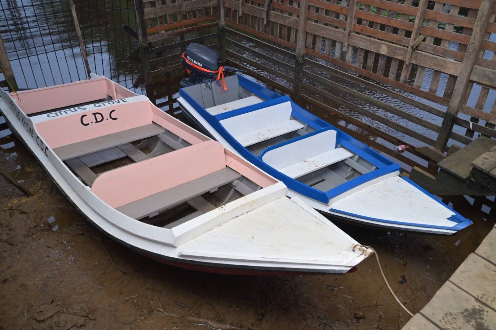 The boats that will serve the community (Sydel Thomas photo)