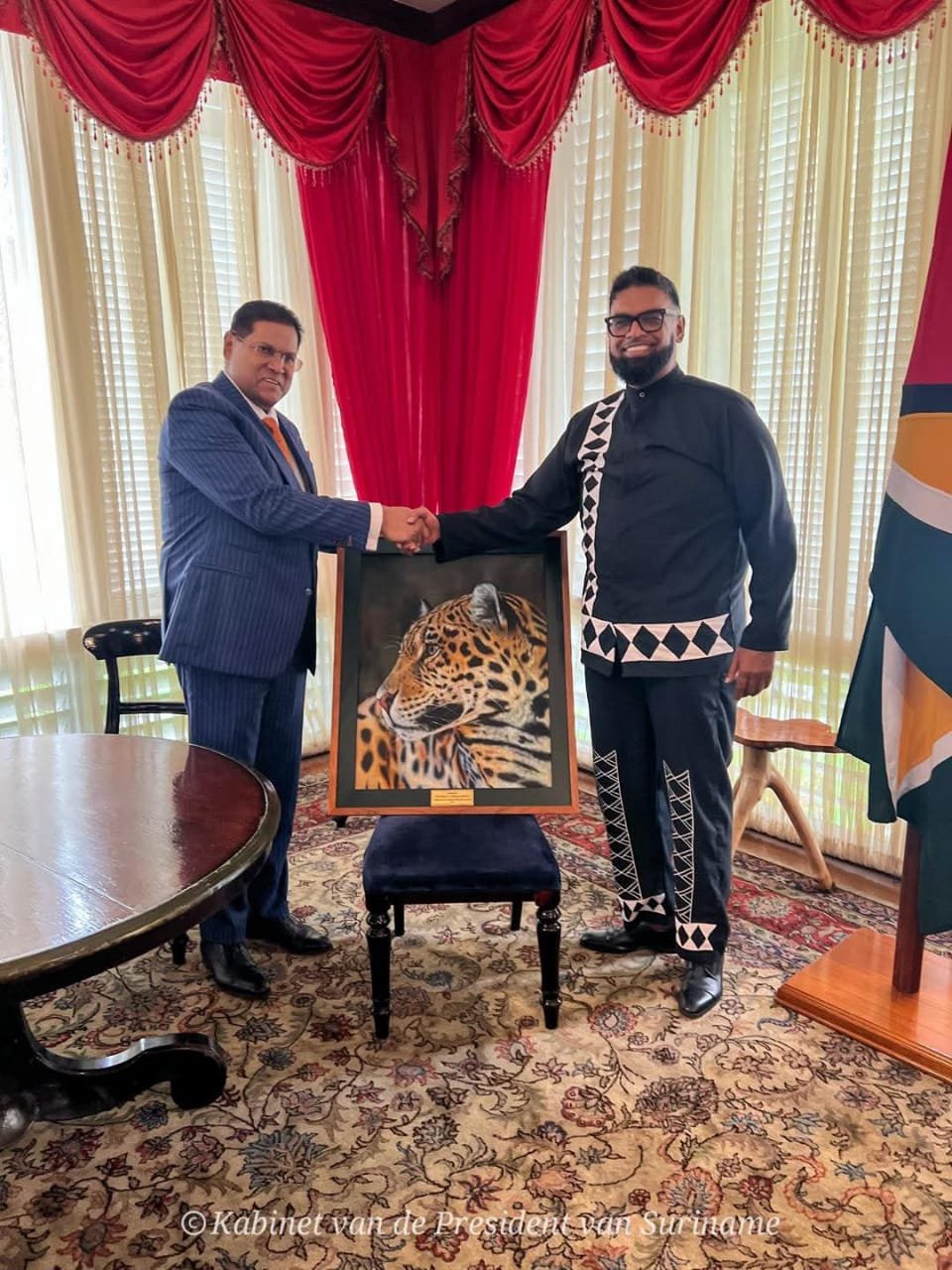 President Santokhi and President Ali at State House