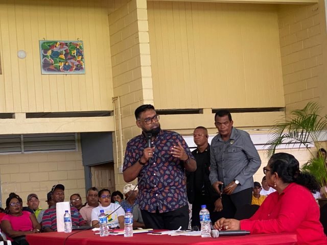 President Ali speaks to Region Two farmers