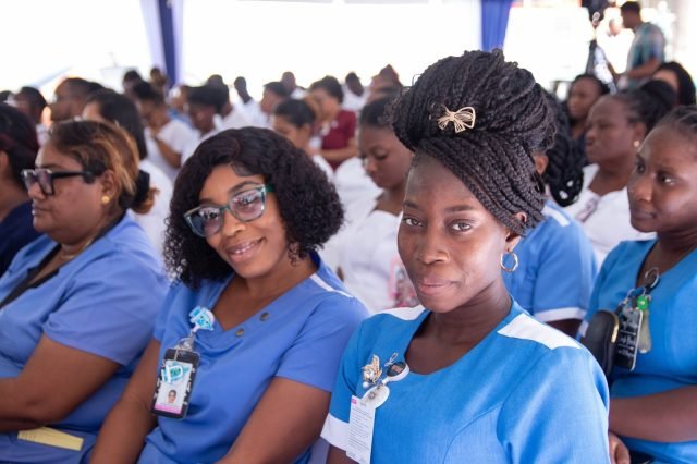 Some of the nurses at the event