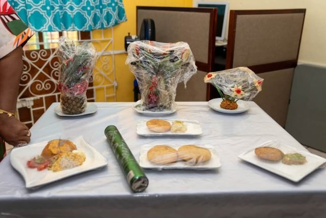 The work of students on display