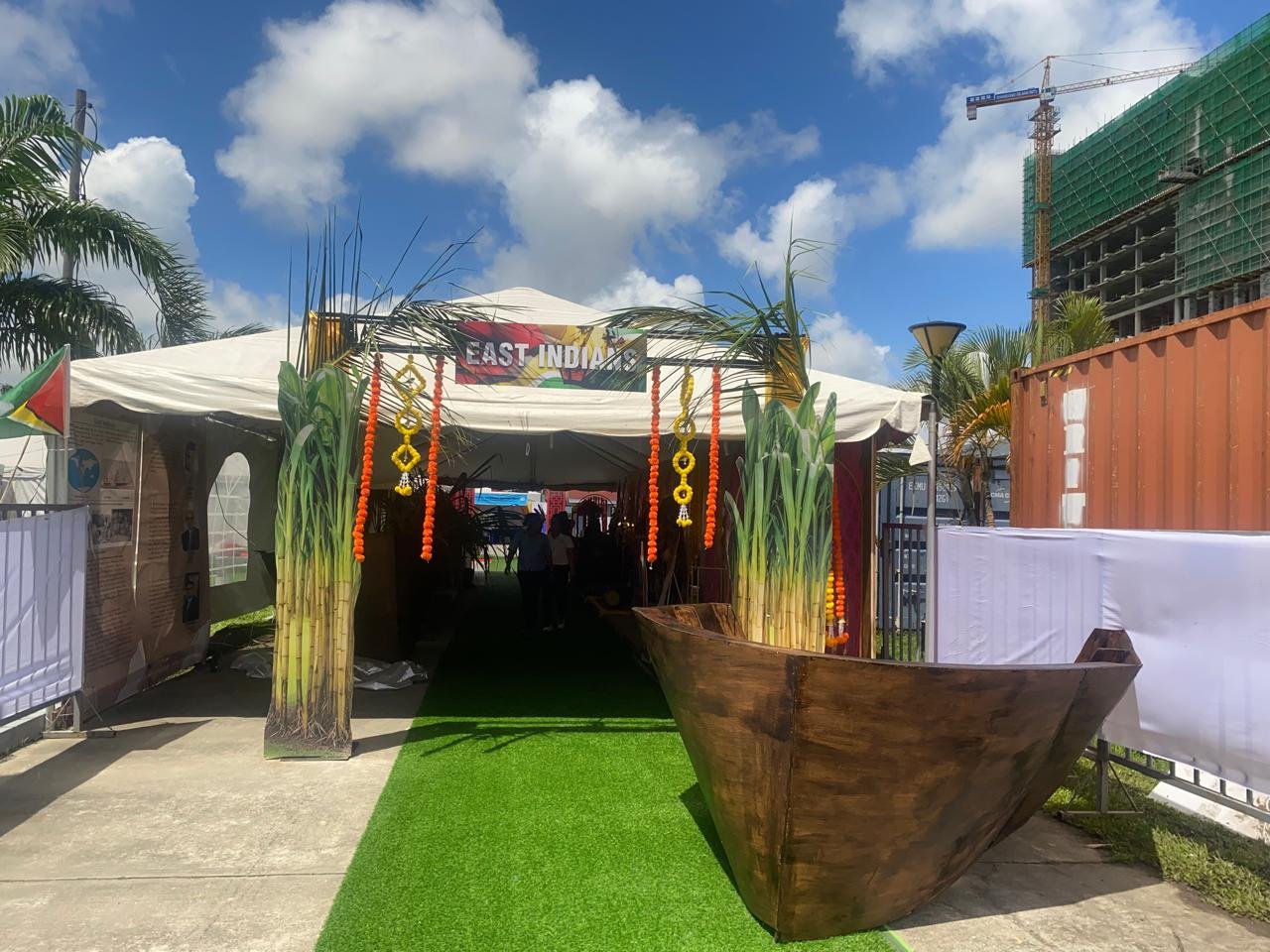 One of the booths at the exhibition