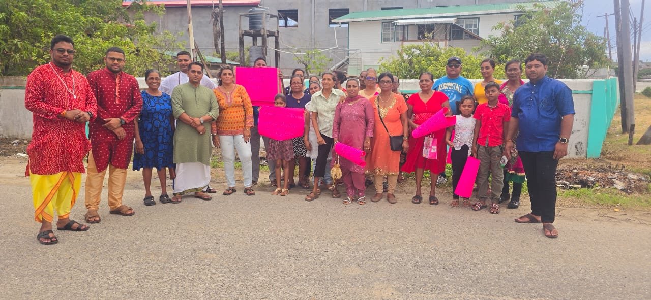 Some of the people who came out