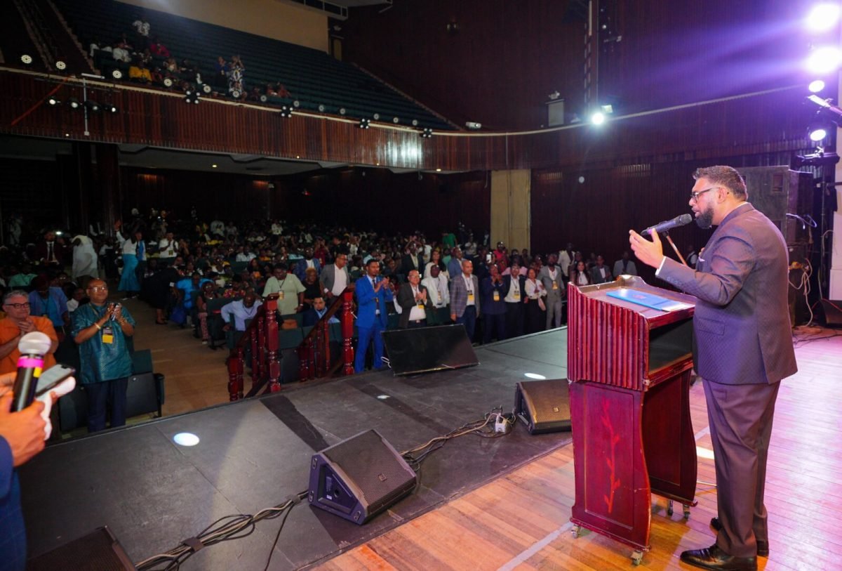 President Ali addressing the forum