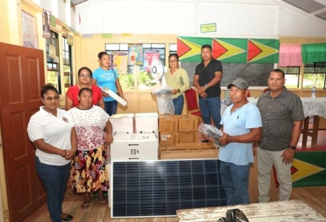 Minister Croal led the distribution