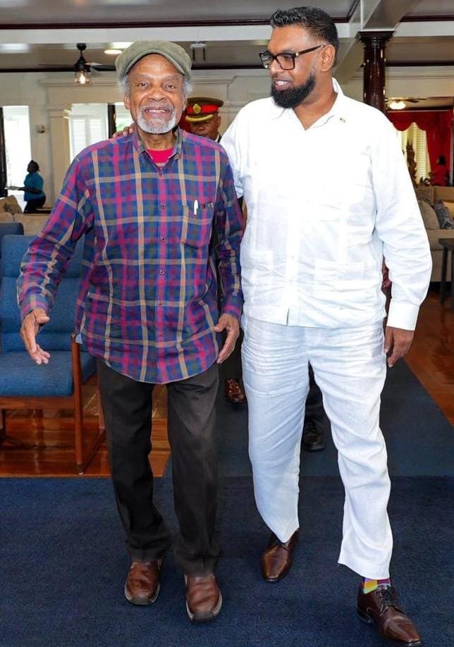 Holder with President Ali
