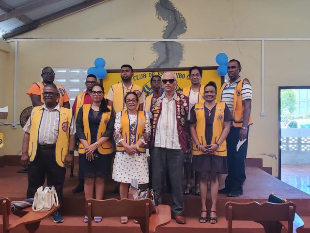 Sabriena Harrychan installed as President of Essequibo Coast Lions Club