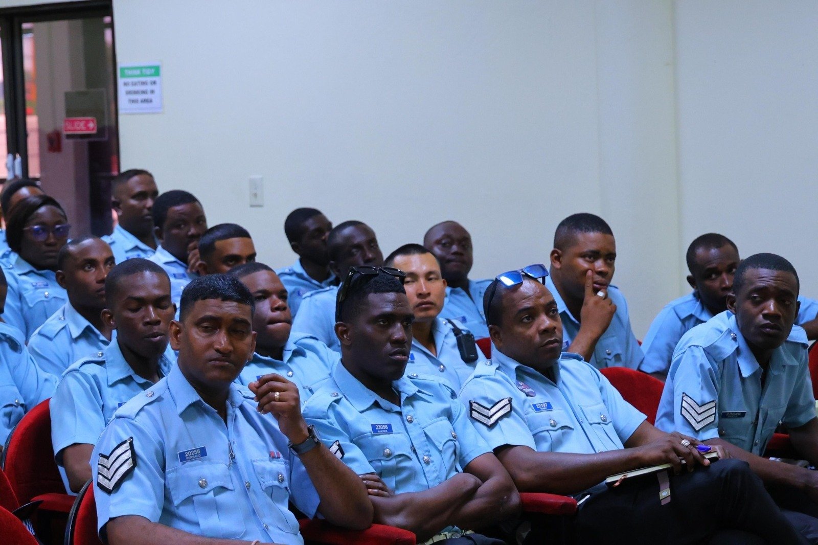 Some of the officers who were part of the training