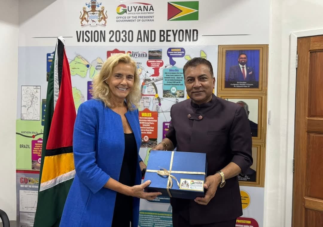 Dr Ramsaroop with the envoy of Spain (GO-Invest photo)