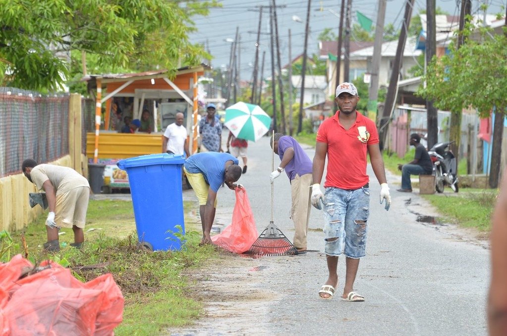 A scene from one of the clean up exercises (DPI photo)