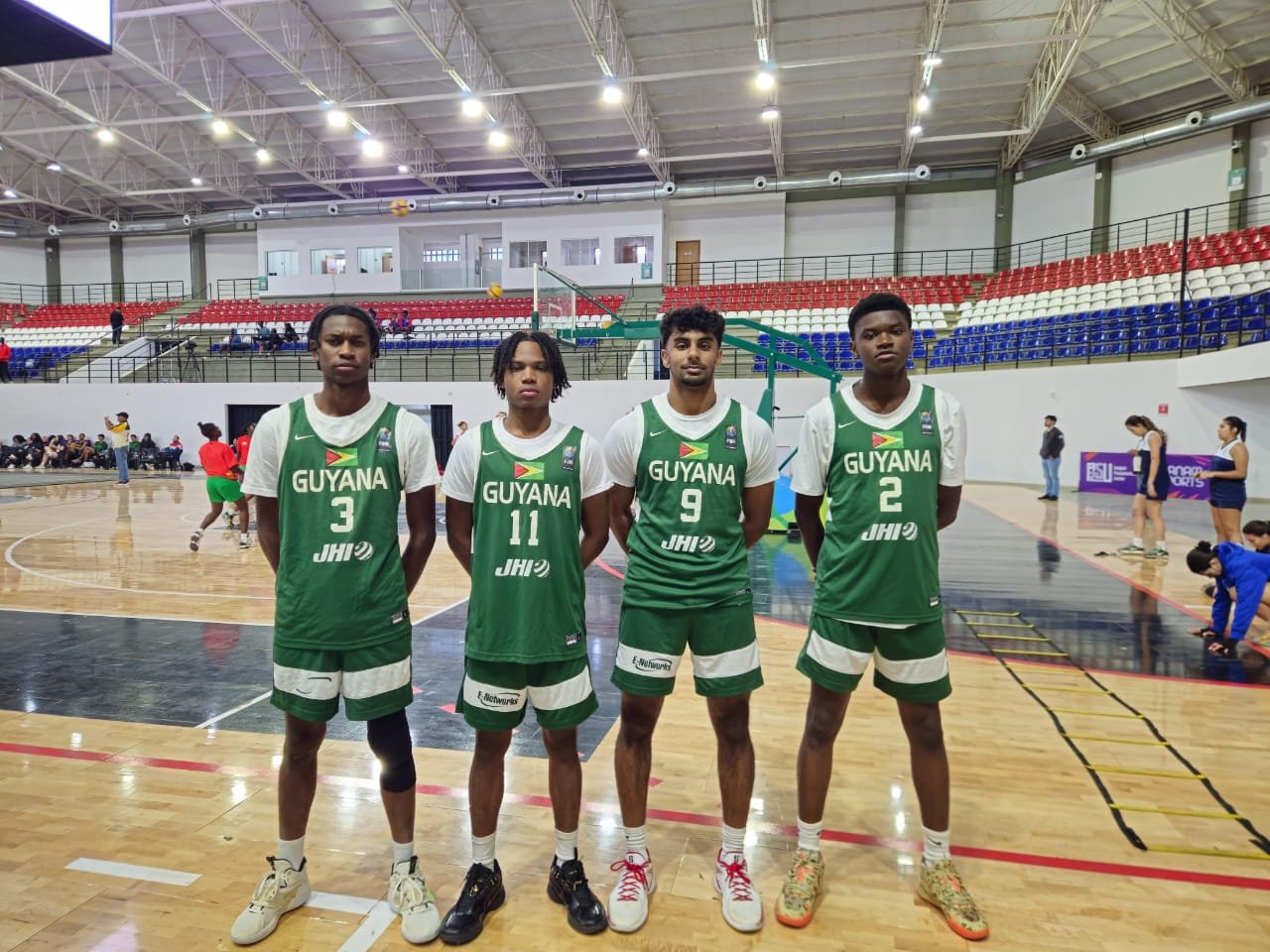 Players at the training camp