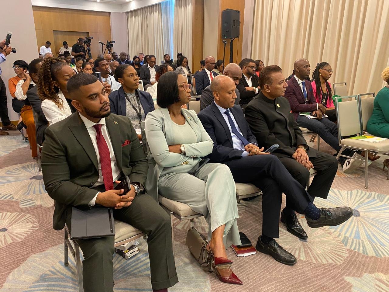 A section of the gathering at yesterday's opening