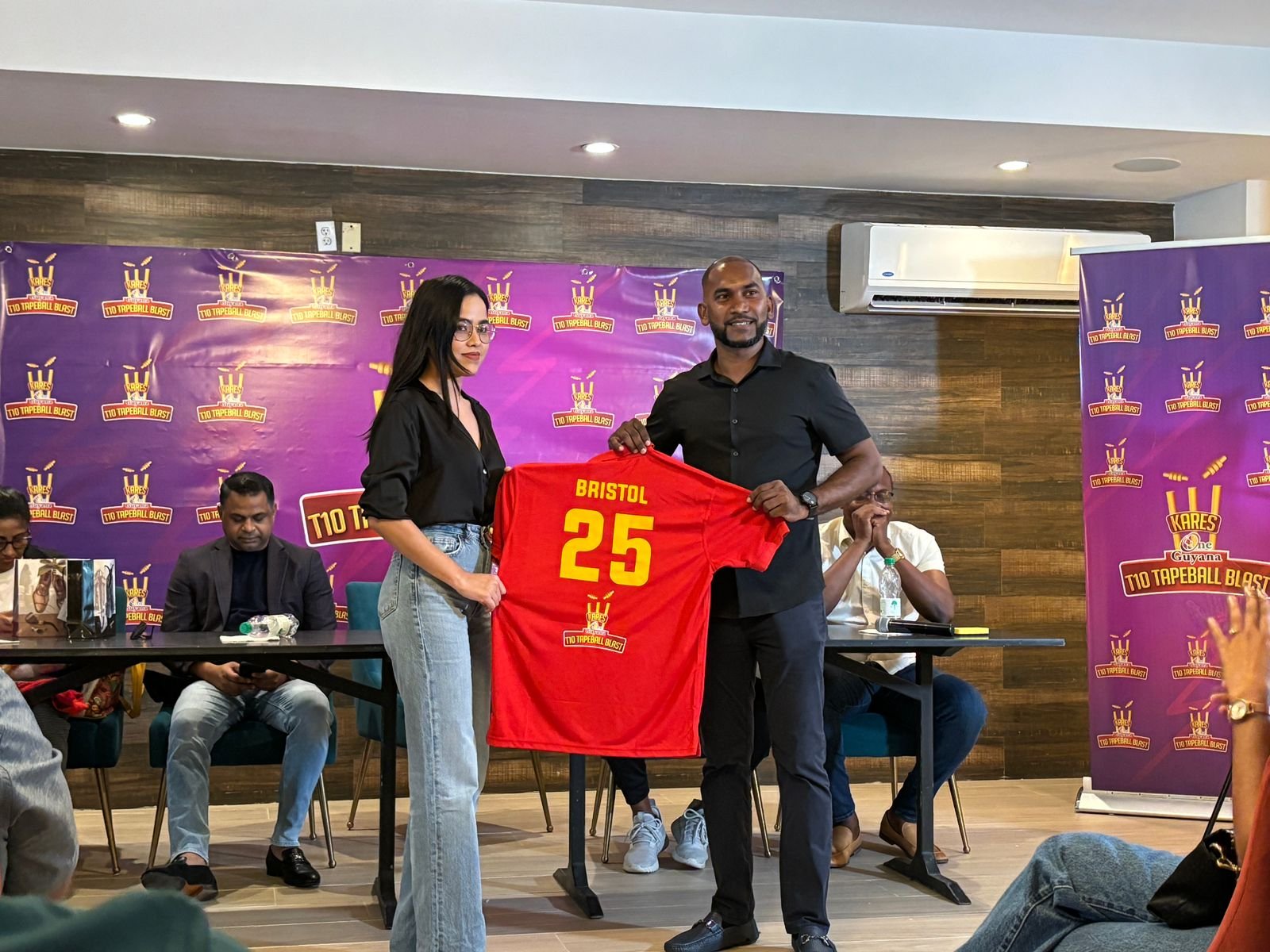 A scene at the launch