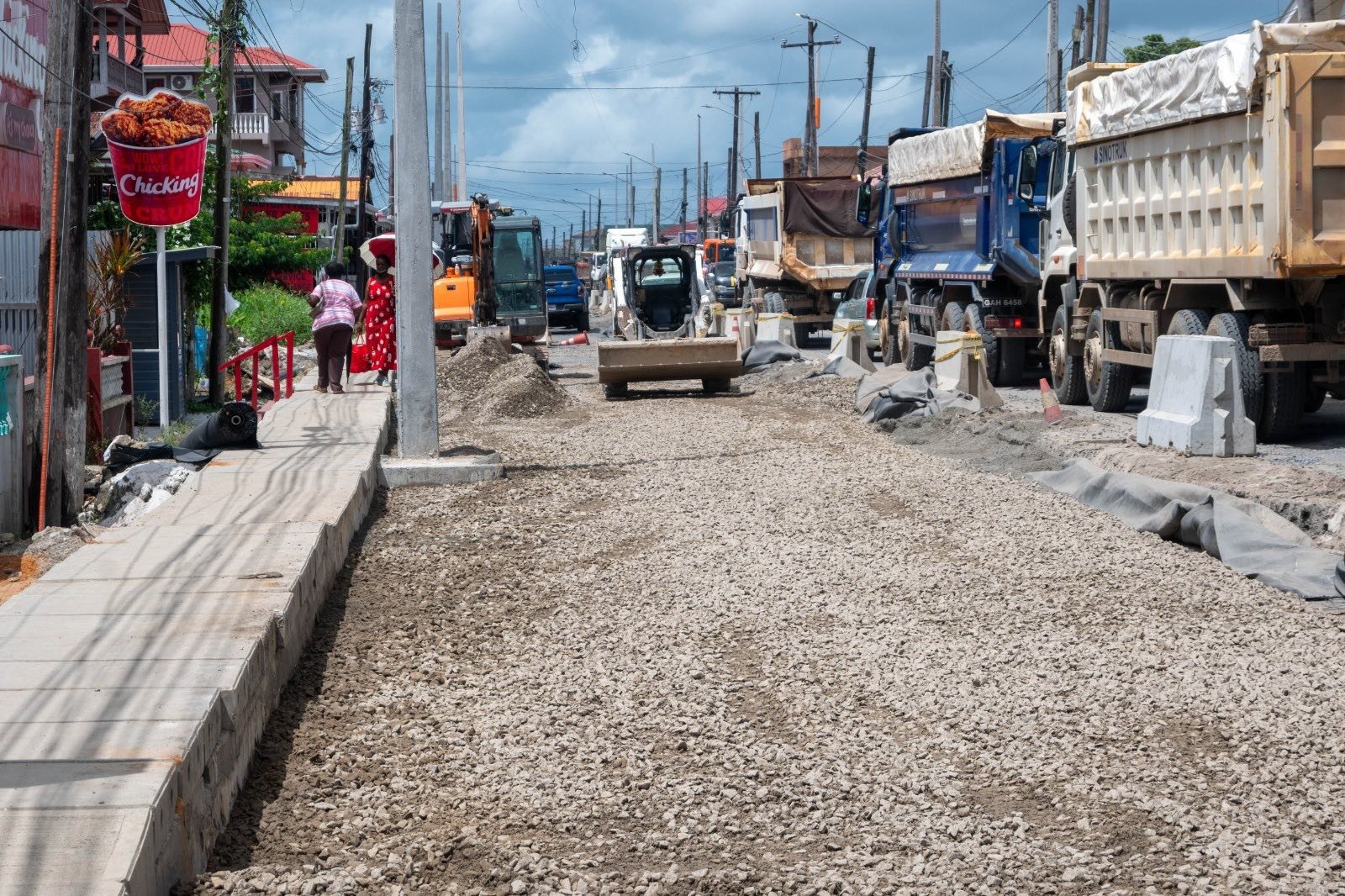 Work being done on the road