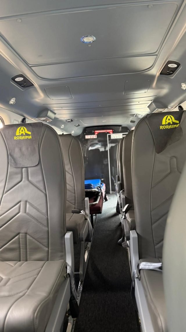 The interior of one of the aircraft (Ministry of Public Works photo)