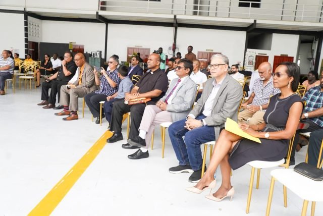 A section of the gathering at the commissioning (Ministry of Public Works photo)