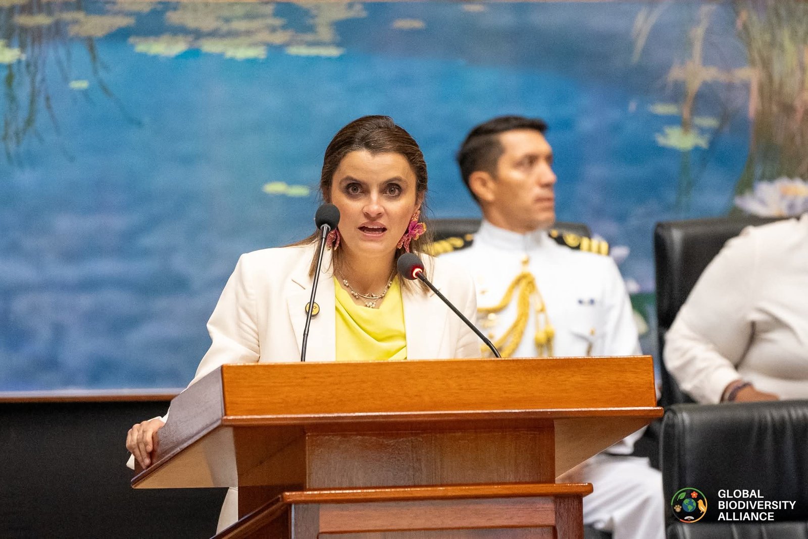 María José Pinto, Vice President of the Republic of Ecuador (Credit: Global Biodiversity Alliance Summit)