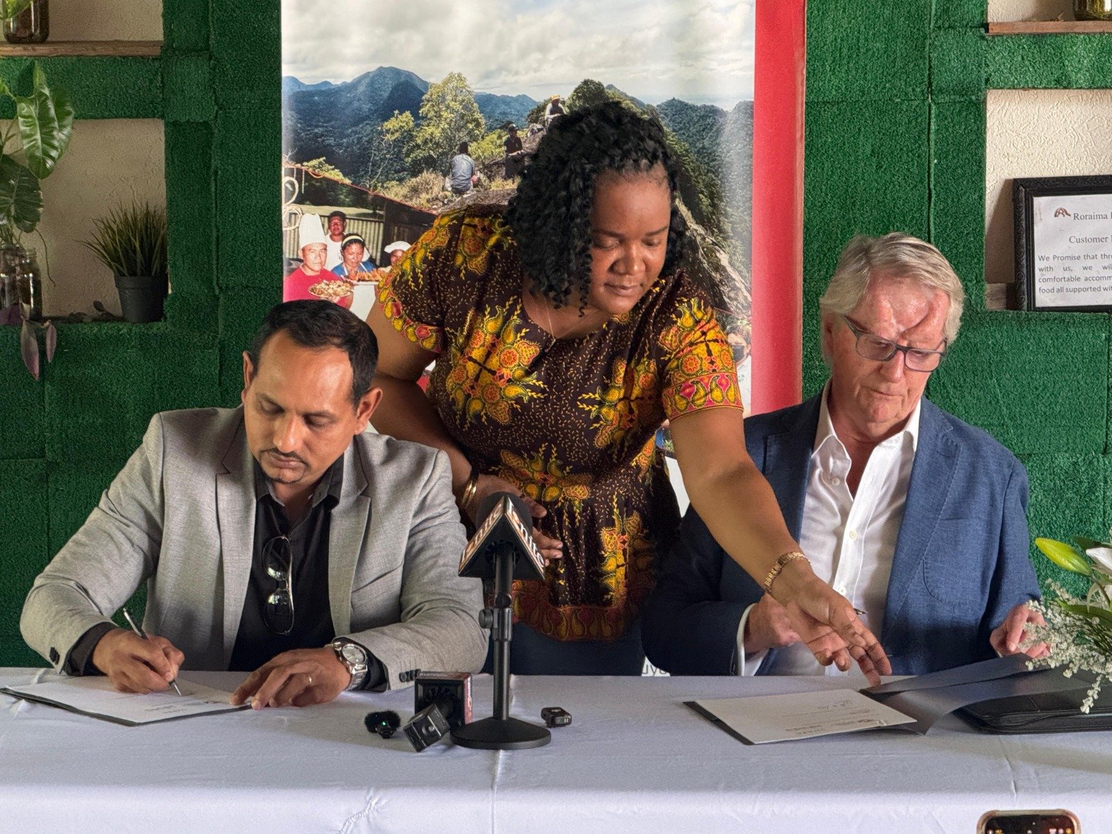 The signing of the agreement today