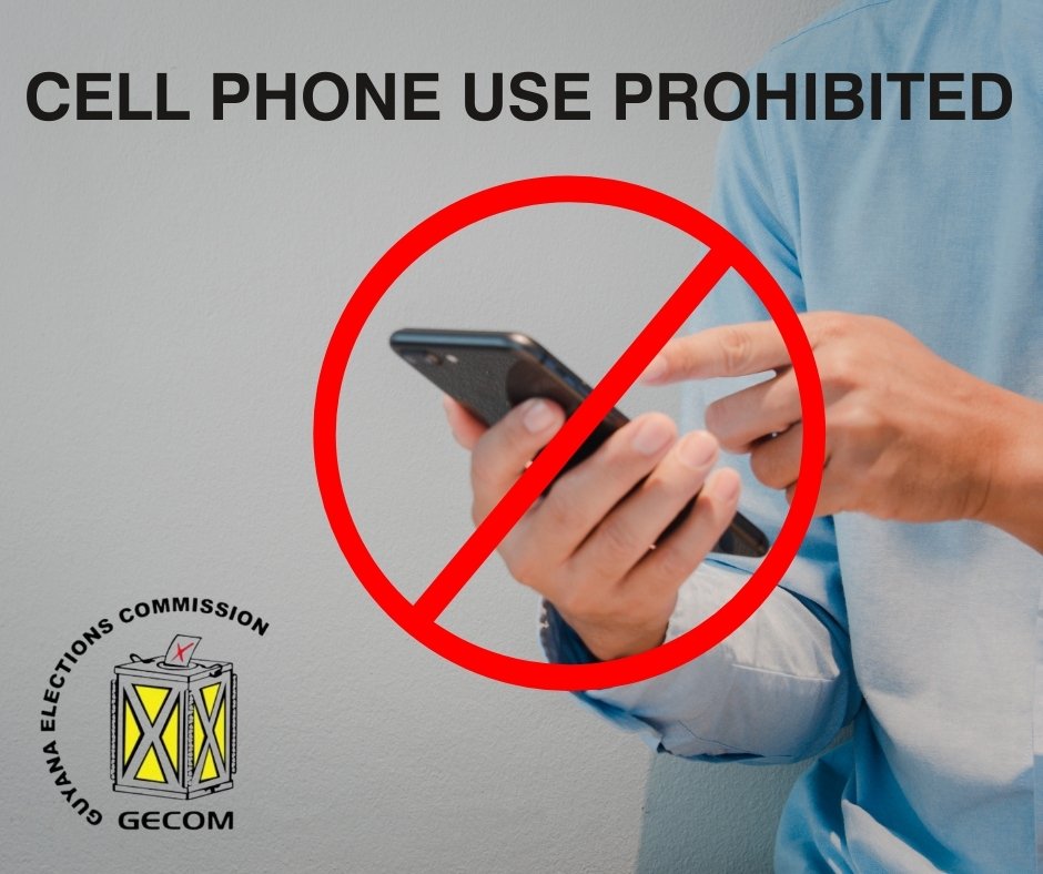 GECOM: Cell phones prohibited in polling stations