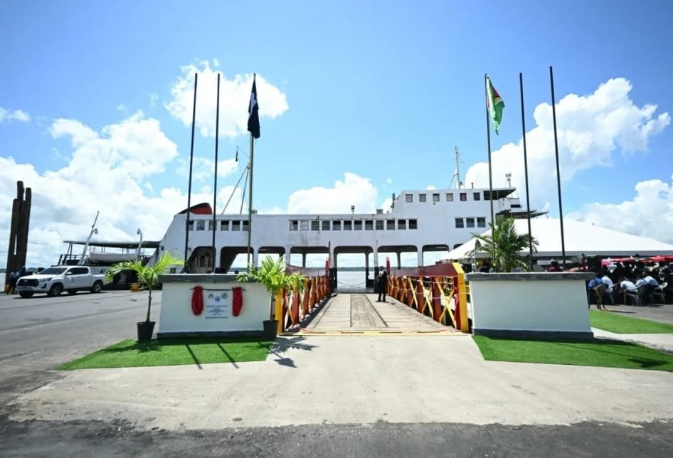 The Bartica Stelling that was commissioned