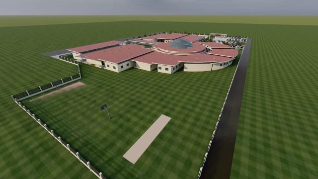An artist's impression of what the school will look like when completed