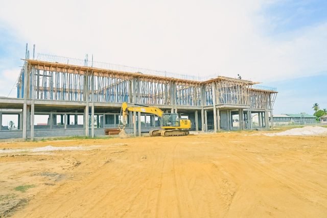 The building under constructionCredit: Ministry of Tourism, Industry and Commerce