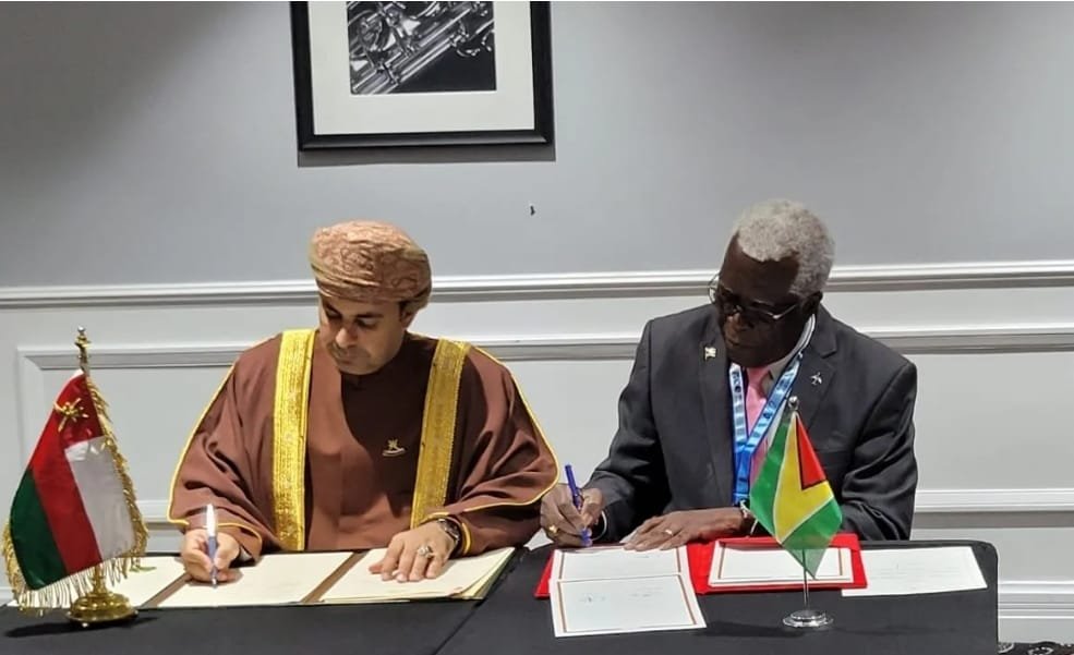 The signing of the agreement