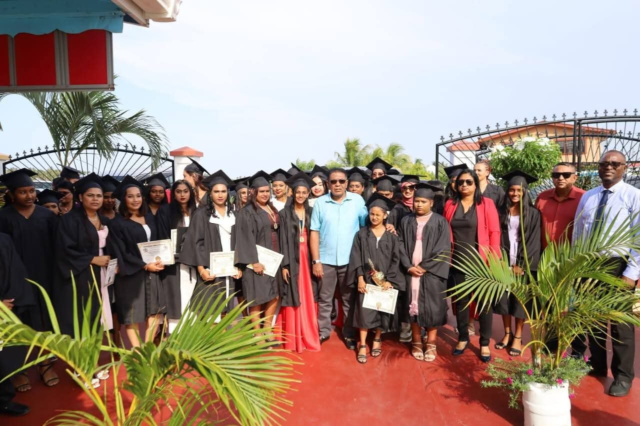 Minister Mustapha with the graduates