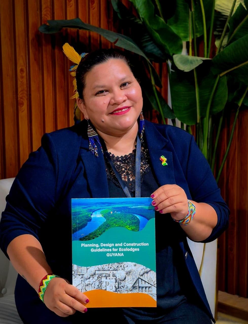 Candace Phillips holding a book