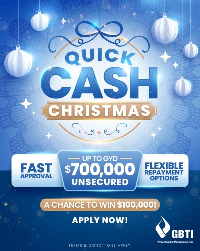 GBTI launches ‘quick cash Christmas promotion’ with up to $700,000 in unsecured loans