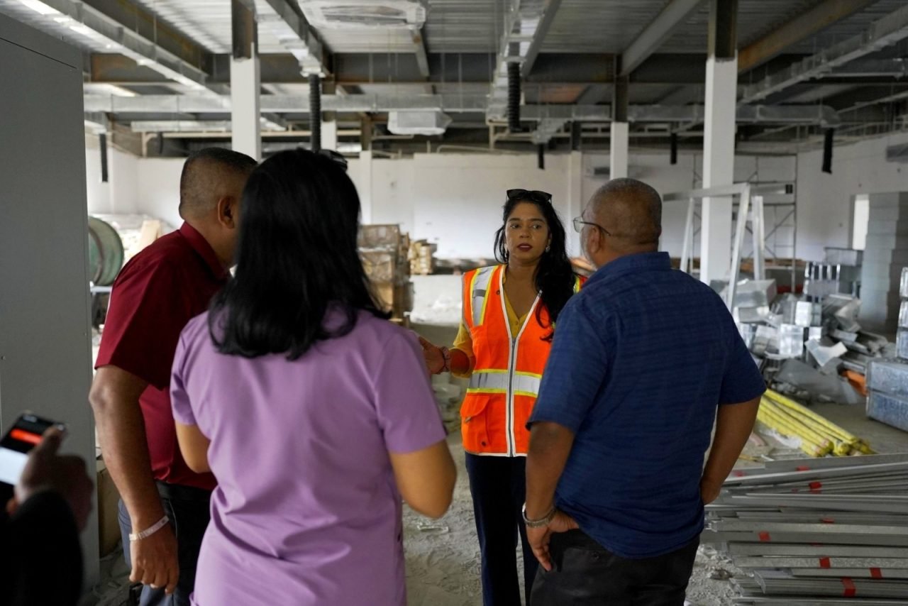 Minister Parag inspects sites for UG Medical School expansion in Region Six