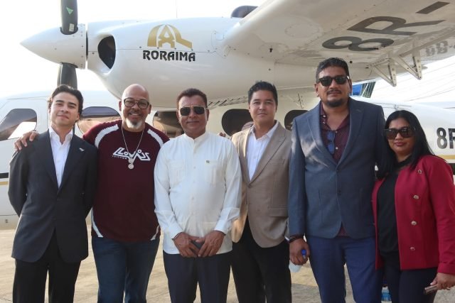 Investment chief Dr Peter Ramsaroop (third left) with the bold entrepreneurs and associates
