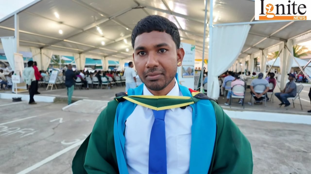 UG Berbice Campus top graduate credits success to wife’s support, personal discipline