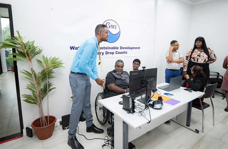 A person with disibility at work