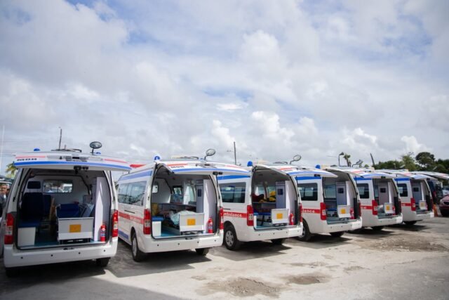 Six ambulances delivered to newly commissioned regional hospitals