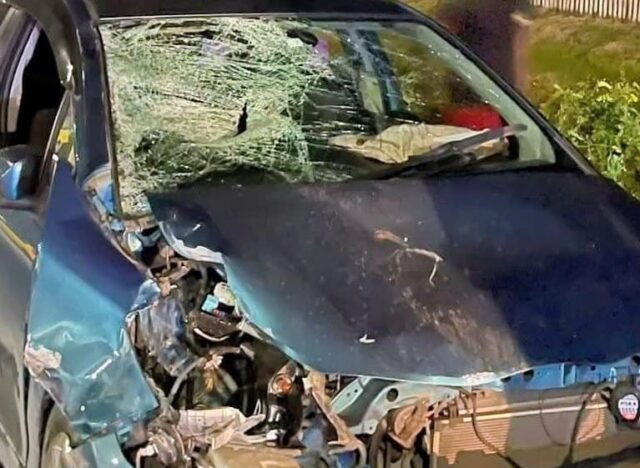 The car involved in the accident