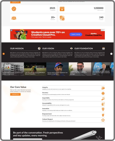 About Us Page Ad