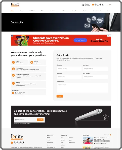 Contact Us Page Ad
