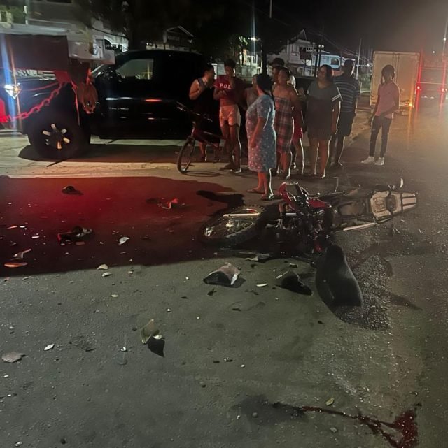 The scene of the accident