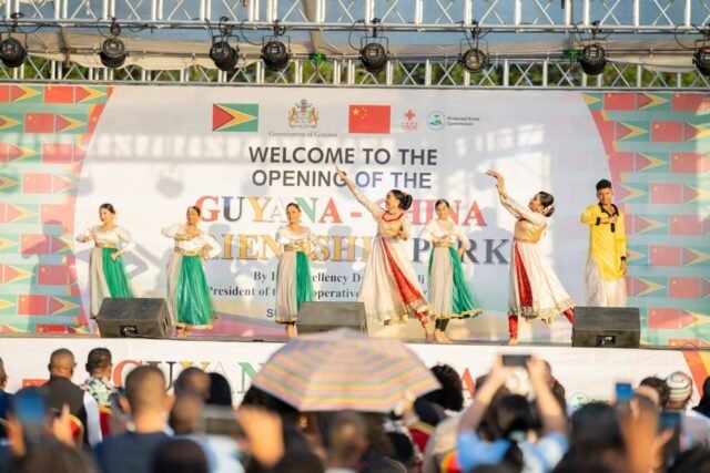 Dancers perform at the commissioning